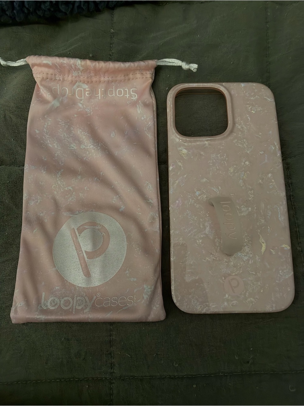 Loopy Case Pink Marble iPhone 16 Pro Max
